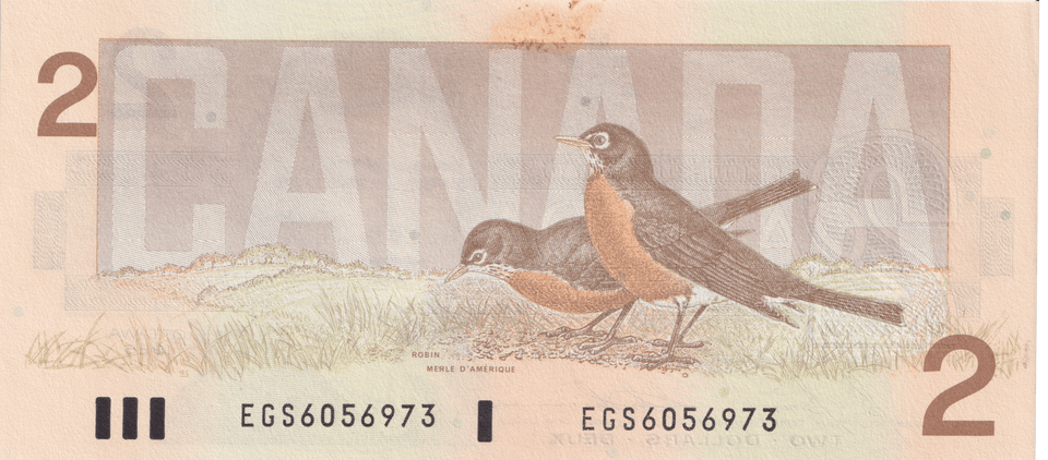 1986 CANADA 2 DOLLAR BANKNOTE REF-1742 - WORLD BANKNOTES - Cambridgeshire Coins