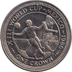 1986 CROWN WORLD CUP - WORLD COINS - Cambridgeshire Coins