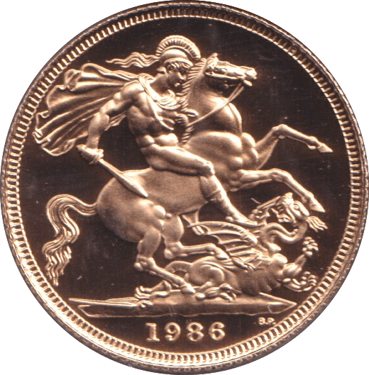 1986 GOLD SOVEREIGN ( PROOF ) - SOVEREIGN - Cambridgeshire Coins