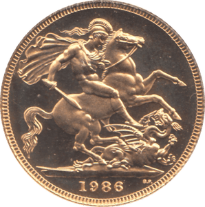 1986 GOLD SOVEREIGN ( PROOF ) - SOVEREIGN - Cambridgeshire Coins