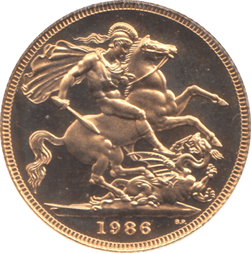 1986 GOLD SOVEREIGN ( PROOF ) - SOVEREIGN - Cambridgeshire Coins