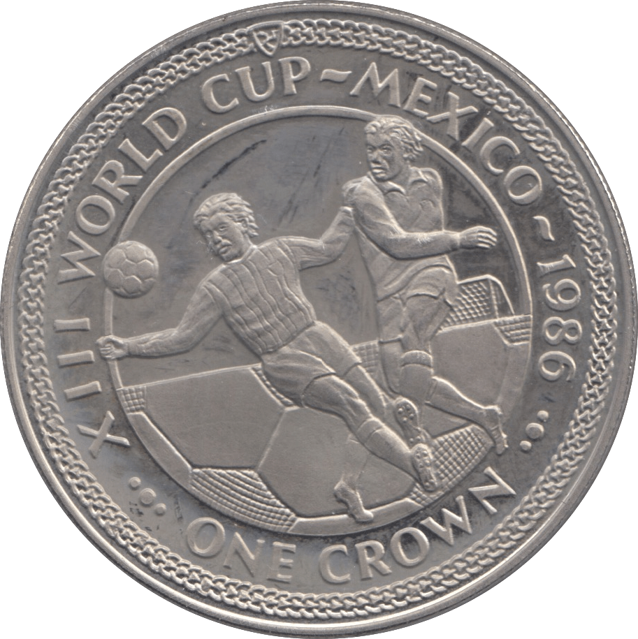 1986 ONE CROWN ISLE OF MAN F202 - WORLD COINS - Cambridgeshire Coins