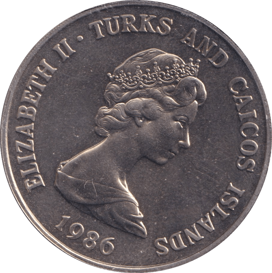 1986 ONE CROWN UK - WORLD COINS - Cambridgeshire Coins