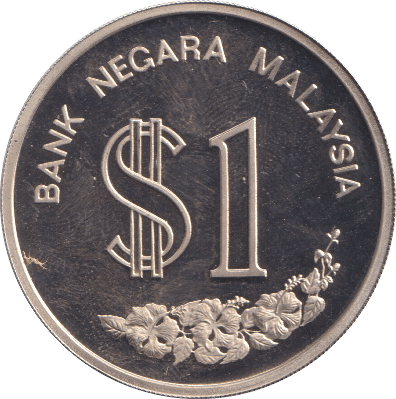 1986 ONE DOLLAR MALAYSIA - WORLD COINS - Cambridgeshire Coins