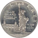 1986 SILVER 1 DOLLAR USA ( PROOF ) - SILVER WORLD COINS - Cambridgeshire Coins