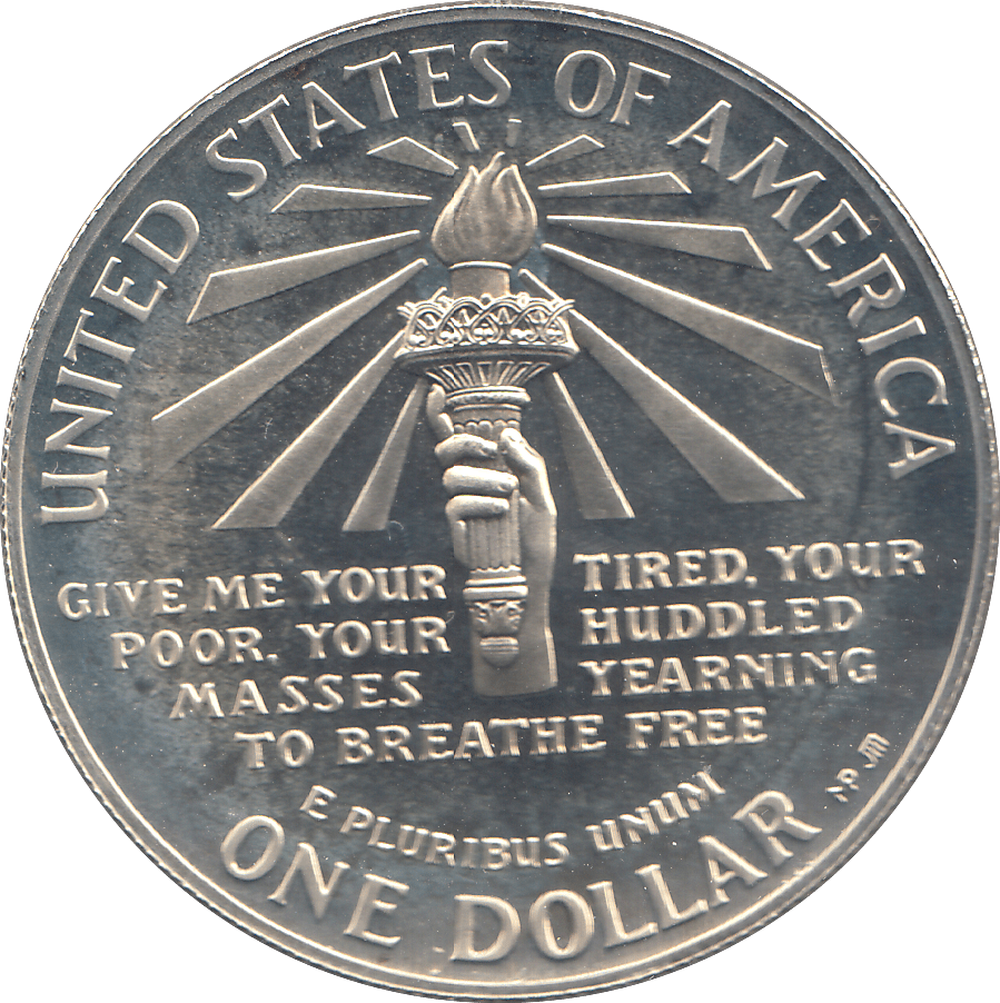 1986 SILVER 1 DOLLAR USA ( PROOF ) - SILVER WORLD COINS - Cambridgeshire Coins