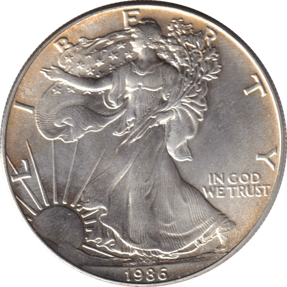 1986 SILVER LIBERTY DOLLAR USA - SILVER WORLD COINS - Cambridgeshire Coins