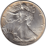 1986 SILVER LIBERTY DOLLAR USA - SILVER WORLD COINS - Cambridgeshire Coins