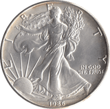 1986 SILVER LIBERTY DOLLAR USA - SILVER WORLD COINS - Cambridgeshire Coins