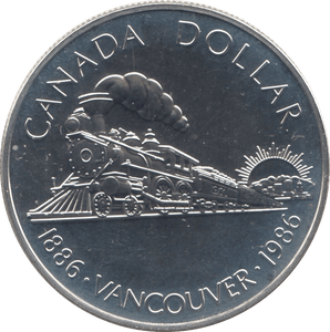 1986 SILVER ONE DOLLAR CANADA - WORLD COINS - Cambridgeshire Coins