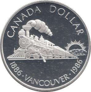 1986 SILVER PROOF CANADIAN COLLAR - SILVER WORLD COINS - Cambridgeshire Coins
