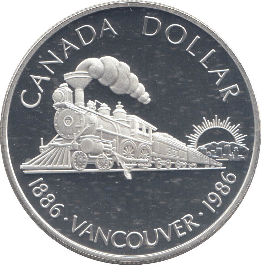 1986 SILVER PROOF CANADIAN COLLAR - SILVER WORLD COINS - Cambridgeshire Coins