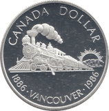 1986 SILVER PROOF CANADIAN COLLAR - SILVER WORLD COINS - Cambridgeshire Coins