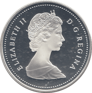 1986 SILVER PROOF CANADIAN COLLAR - SILVER WORLD COINS - Cambridgeshire Coins