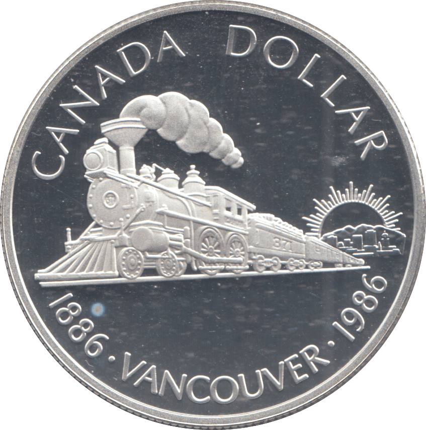 1986 SILVER PROOF DOLLAR CANADA - SILVER WORLD COINS - Cambridgeshire Coins