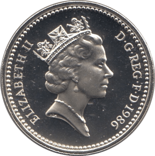 1986 SILVER PROOF ONE POUND £1 IRELAND FLAX - SILVER WORLD COINS - Cambridgeshire Coins