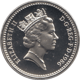 1986 SILVER PROOF ONE POUND £1 IRELAND FLAX - SILVER WORLD COINS - Cambridgeshire Coins
