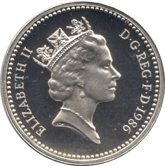 1986 SILVER PROOF ONE POUND £1 IRELAND FLAX - SILVER WORLD COINS - Cambridgeshire Coins