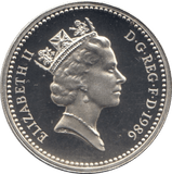 1986 SILVER PROOF ONE POUND £1 IRELAND FLAX - SILVER WORLD COINS - Cambridgeshire Coins