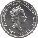 1986 SILVER PROOF TWO POUNDS COMMONWEALTH GAMES - SILVER WORLD COINS - Cambridgeshire Coins