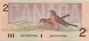 1986 TWO DOLLARS CANADA BANKNOTE REF-1780 - WORLD BANKNOTES - Cambridgeshire Coins