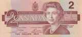 1986 TWO DOLLARS CANADA BANKNOTE REF-1780 - WORLD BANKNOTES - Cambridgeshire Coins