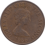 1986 TWO PENCE JERSEY - WORLD COINS - Cambridgeshire Coins