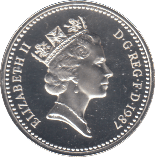 1987 £1 SILVER PROOF - £1 Silver Proof - Cambridgeshire Coins