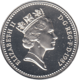 1987 £1 SILVER PROOF - £1 Silver Proof - Cambridgeshire Coins