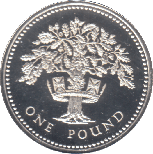1987 £1 SILVER PROOF - £1 Silver Proof - Cambridgeshire Coins