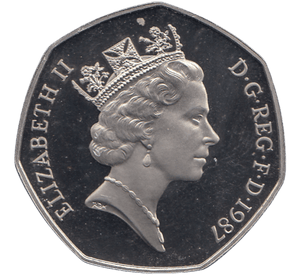 1987 50 PENCE BRITANNIA ( BU ) - 50p BU - Cambridgeshire Coins