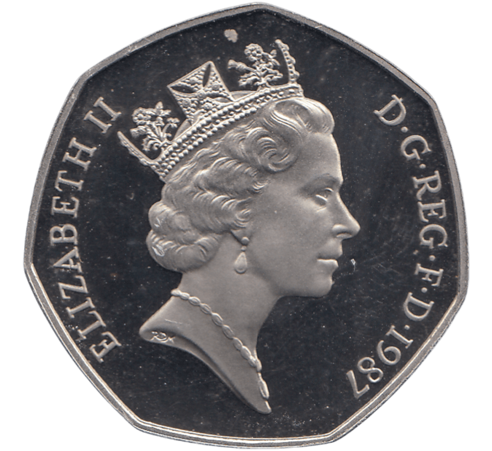 1987 50 PENCE BRITANNIA ( BU ) - 50p BU - Cambridgeshire Coins