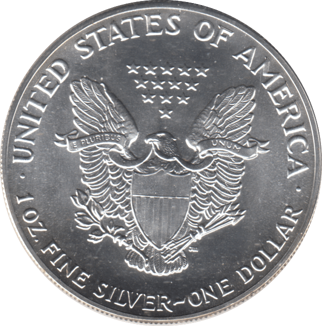 1987 AMERICAN EAGLE SILVER DOLLAR 1 OZ FINE SILVER - WORLD COINS - Cambridgeshire Coins