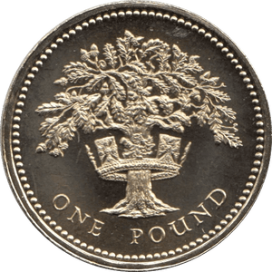 1987 BRILLIANT UNCIRCULATED £1 COIN PRESENTATION PACK ENGLAND - £1 BU PACK - Cambridgeshire Coins