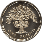 1987 BRILLIANT UNCIRCULATED £1 COIN PRESENTATION PACK ENGLAND - £1 BU PACK - Cambridgeshire Coins