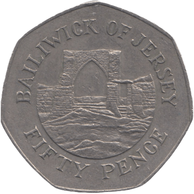 1987 FIFTY PENCE JERSEY - WORLD COINS - Cambridgeshire Coins