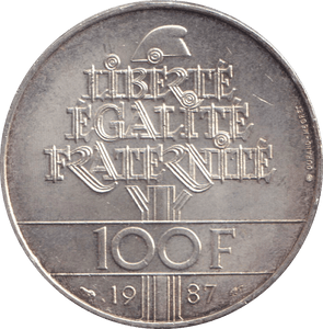 1987 FRANCE 100 FRANC - WORLD COINS - Cambridgeshire Coins