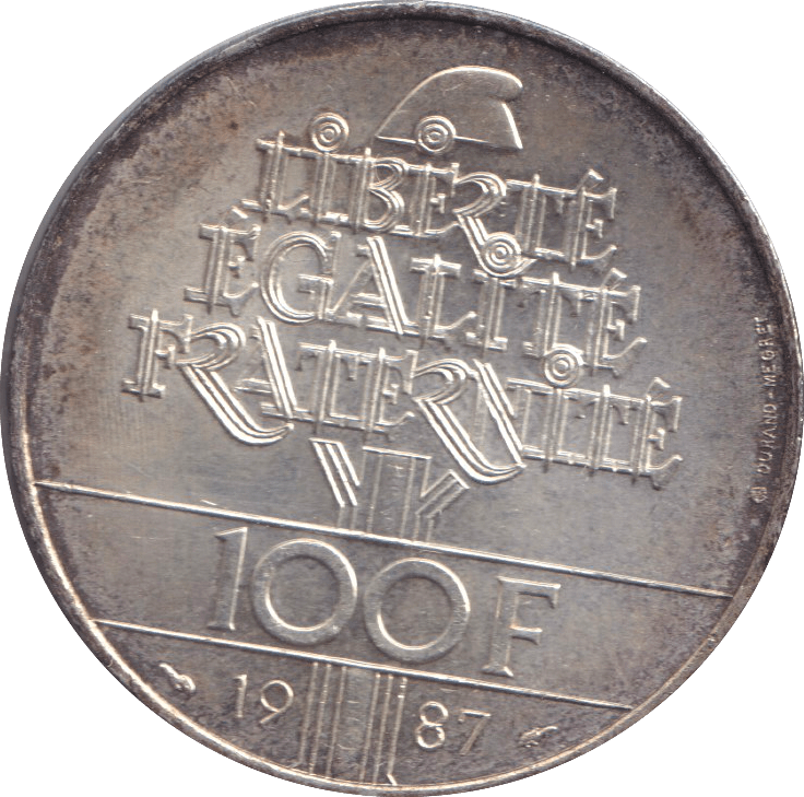 1987 FRANCE ONE HUNDRED FRANC - WORLD COINS - Cambridgeshire Coins