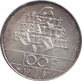 1987 FRANCE ONE HUNDRED FRANC - WORLD COINS - Cambridgeshire Coins