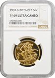 1987 GOLD DOUBLE SOVEREIGN PF 69 ULTRA CAMEO NGC - NGC GOLD COINS - Cambridgeshire Coins