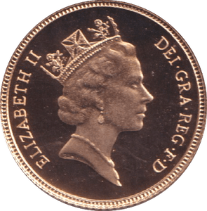 1987 GOLD HALF SOVEREIGN ( PROOF ) - HALF SOVEREIGN - Cambridgeshire Coins