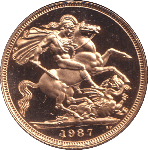 1987 GOLD SOVEREIGN ( PROOF ) - SOVEREIGN - Cambridgeshire Coins
