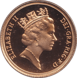 1987 GOLD SOVEREIGN ( PROOF ) - SOVEREIGN - Cambridgeshire Coins