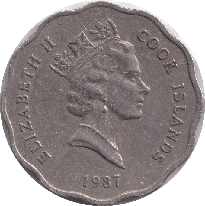 1987 ONE DOLLAR COOK ISLANDS - WORLD COINS - Cambridgeshire Coins