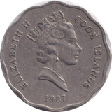 1987 ONE DOLLAR COOK ISLANDS - WORLD COINS - Cambridgeshire Coins