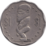 1987 ONE DOLLAR COOK ISLANDS - WORLD COINS - Cambridgeshire Coins