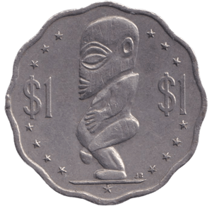 1987 ONE DOLLAR COOK ISLAND - WORLD COINS - Cambridgeshire Coins