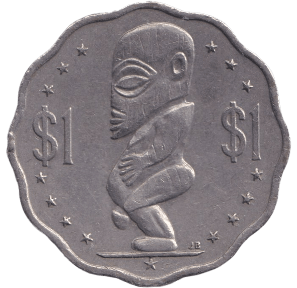 1987 ONE DOLLAR COOK ISLAND - WORLD COINS - Cambridgeshire Coins