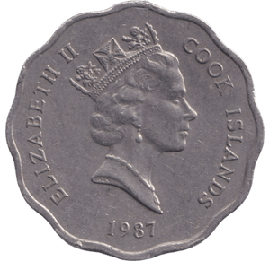 1987 ONE DOLLAR COOK ISLAND - WORLD COINS - Cambridgeshire Coins