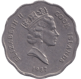 1987 ONE DOLLAR COOK ISLAND - WORLD COINS - Cambridgeshire Coins